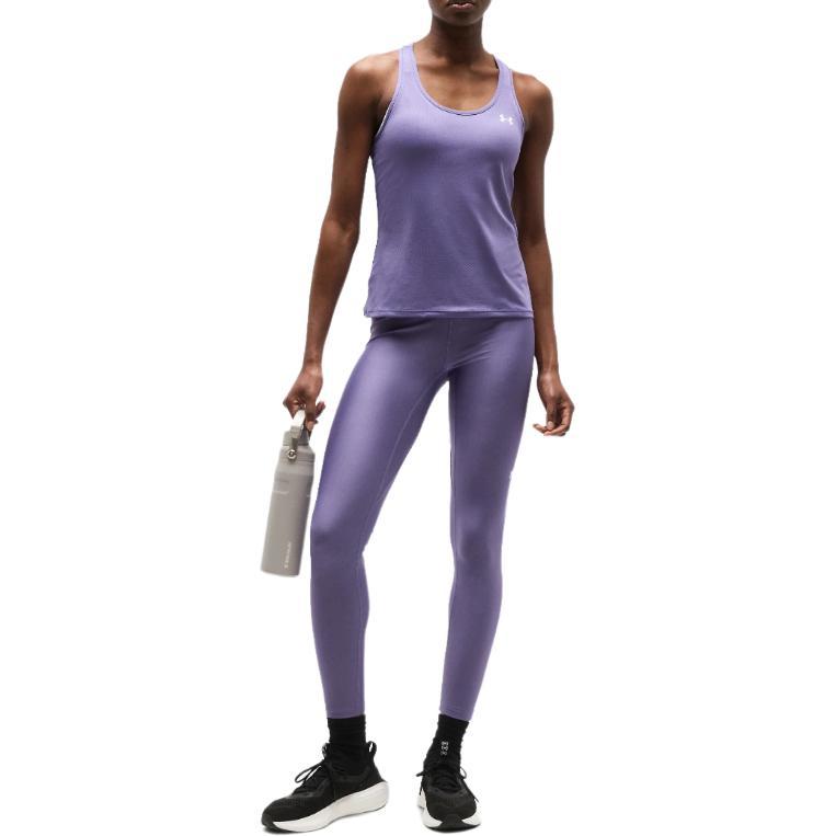 Under Armour Logo Deep Round Neck Sleeveless Vest Women tops 6009989-520