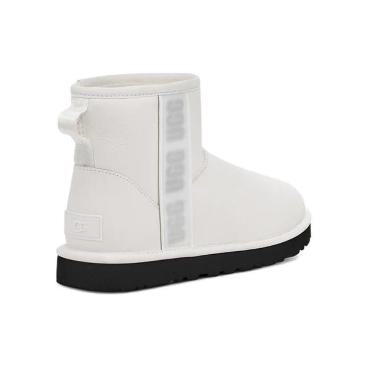 UGG Classic Mini Side Logo Boot Ultra Matte White (Womens) Women Sneakers 1133490-UMWH