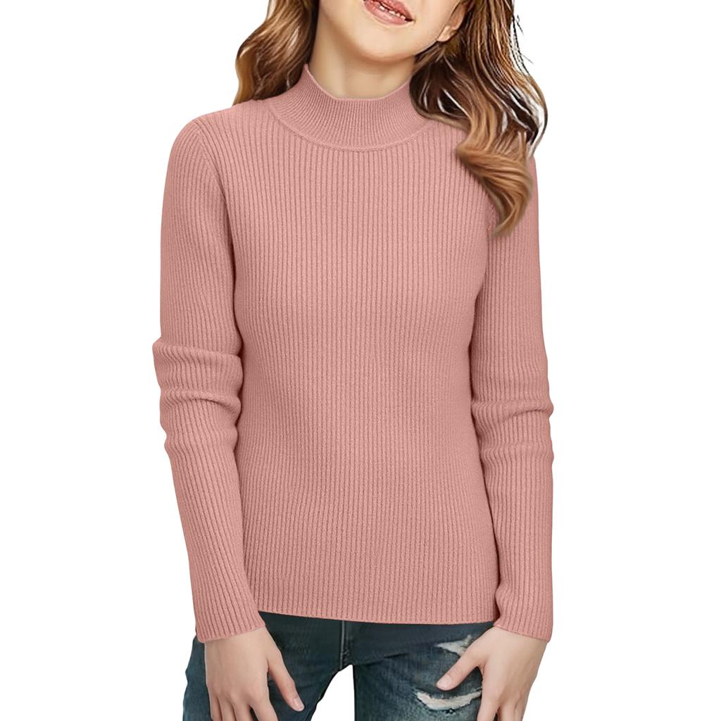 Children's Fashionable Casual Half-high Collar Bottoming Shirt Long-sleeved Top