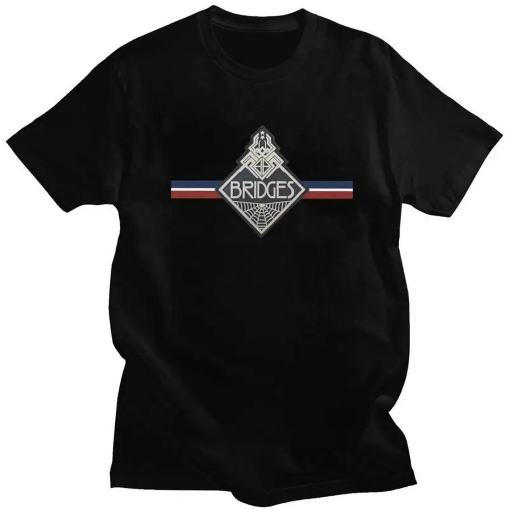 Custom Death Stranding Bridges Logo T Shirts Men 100% Cotton Tee Tops Action Game Gift Tshirts Casual T-shirt Clothes