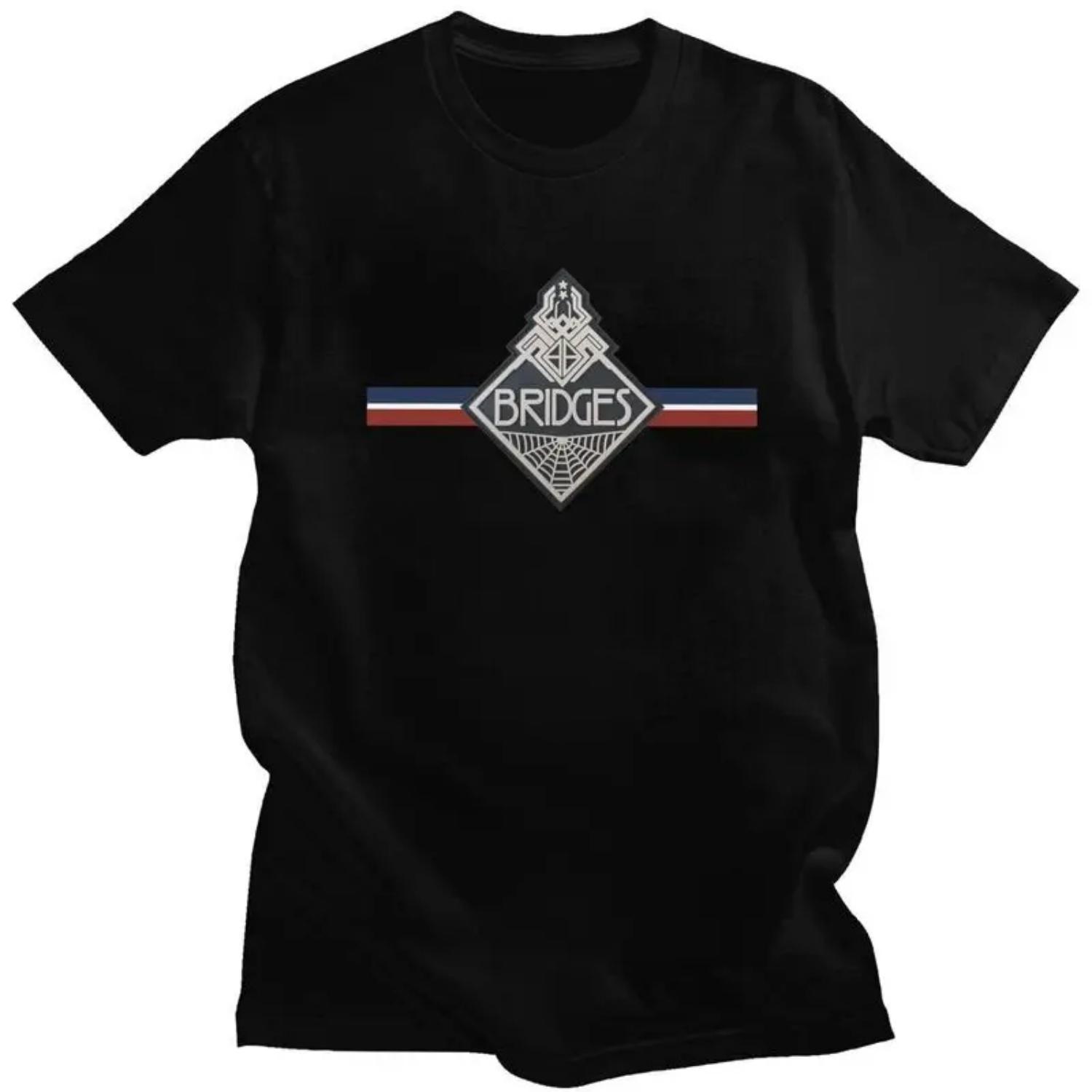 

Custom Death Stranding Bridges Logo T Shirts Men 100% Cotton Tee Tops Action Game Gift Tshirts Casual T-shirt Clothes S чёрный