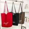 Bright Color Polka Dot Double-sided Back Nylon Women's Shoulder Bags Versatile Ladies Shopping Bag Large Capacity Female Handbag