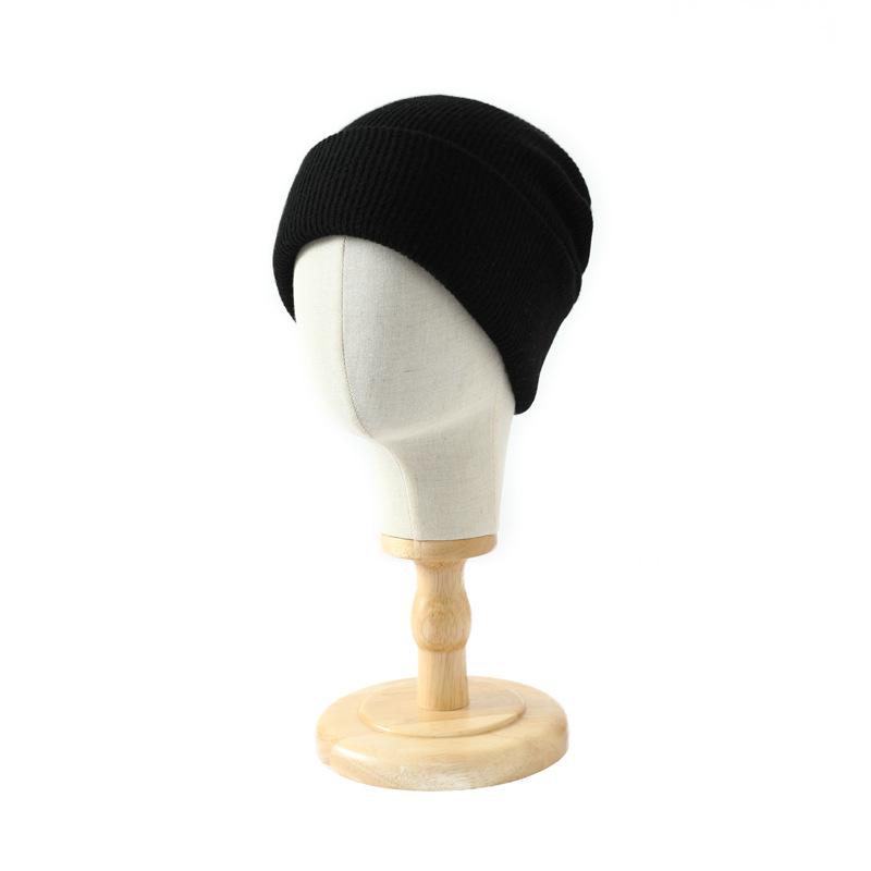 % Merino pure wool warm knitted hat men's and women's wool hat fashion cycling hat ear hat