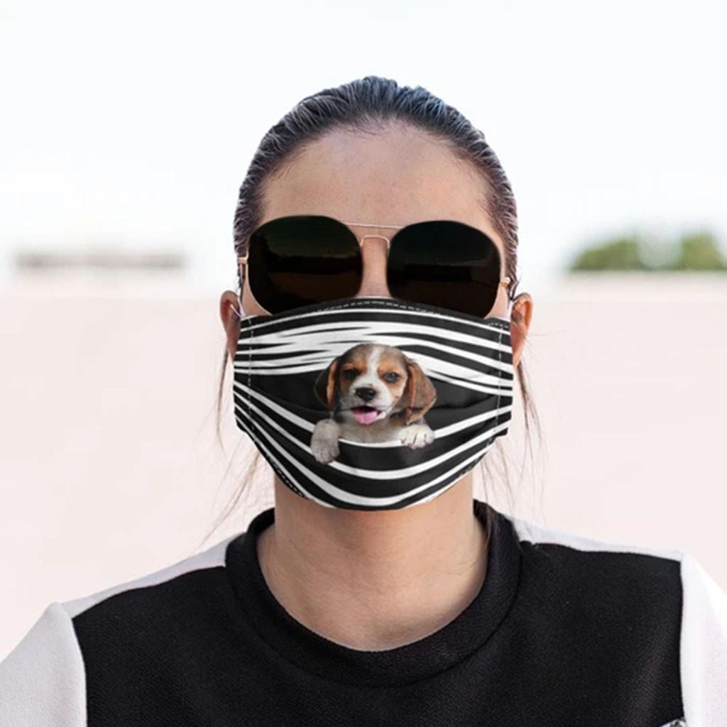 General Dogs Prints Breathable Washable Mask Face Cover Filter Can Be Placed