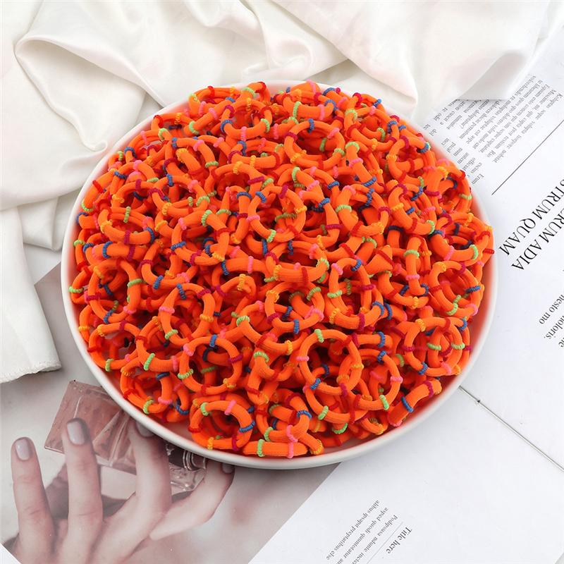 30/50/100 buc/Set Colorate Mici Elastice de Păr Fete Drăguțe Elastice de Păr cu Elasticitate Ridicată Accesorii de Păr pentru Copii Suport Coadă de Cal Bandă de Păr