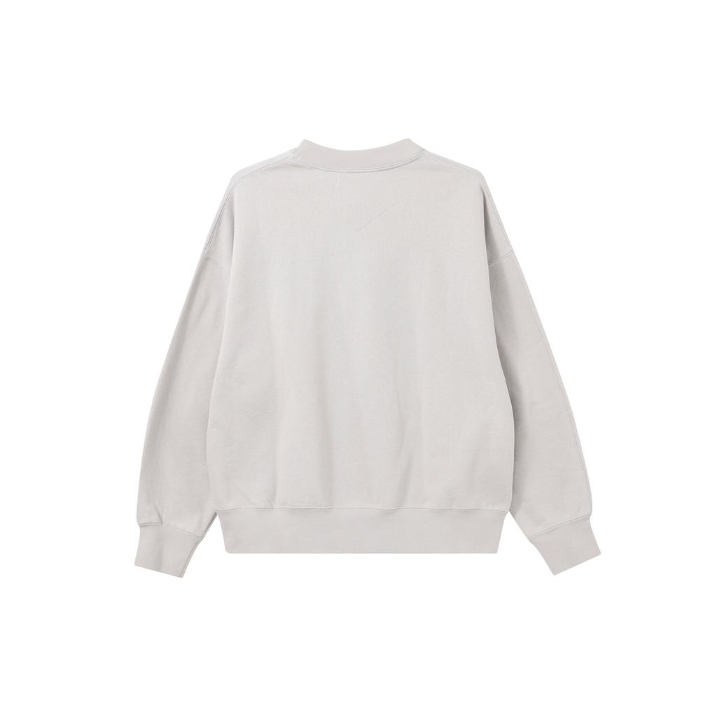 Jordan Sweatshirts Women's Light Iron Ore Gray Crew Neck Thickened Regular DM5190-012