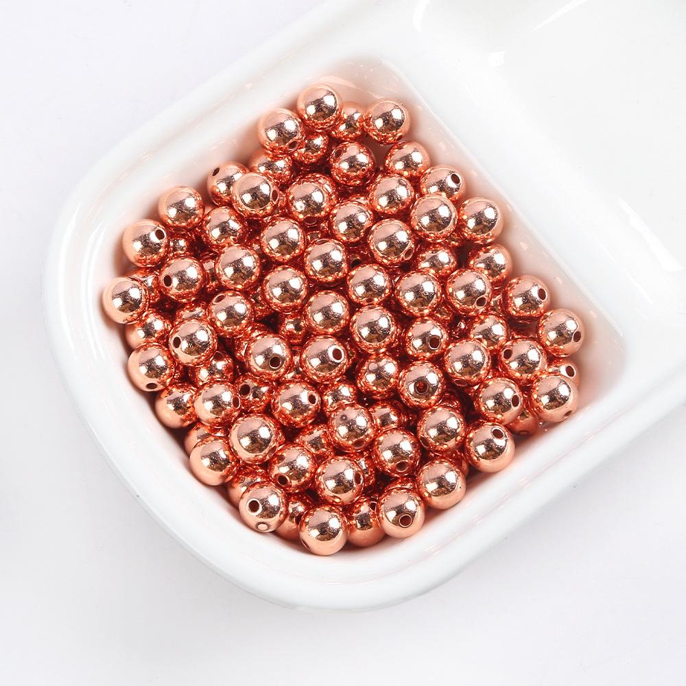 3-10Mmccb Smooth Round Beads Straight Hole Round Beads Plastic Beads Spacer Beads Diy Bracelet Necklace Beads Jewelry Accessories