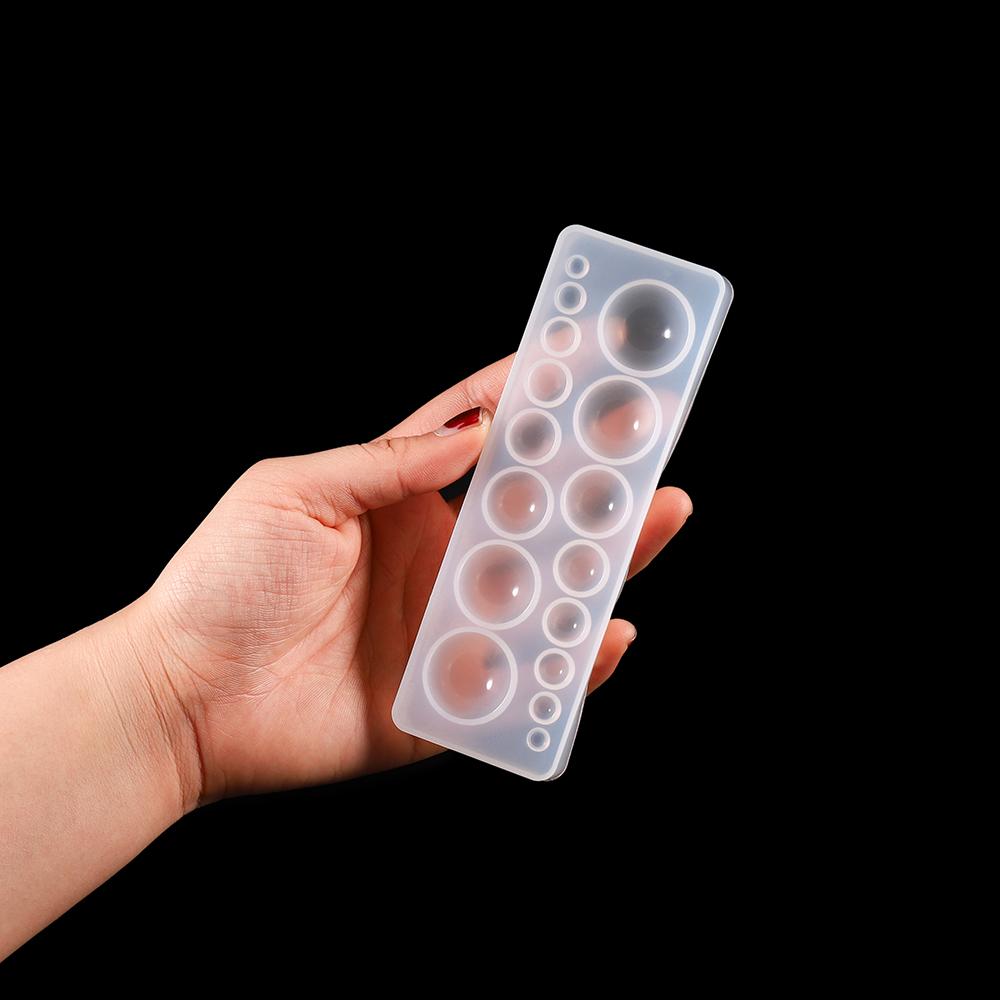 1 Stück Silikonform Halbkugel Oblate Cabochon Anhänger Harz Silikonform Handgefertigtes Werkzeug Epoxidharz Formen Schmuckherstellung