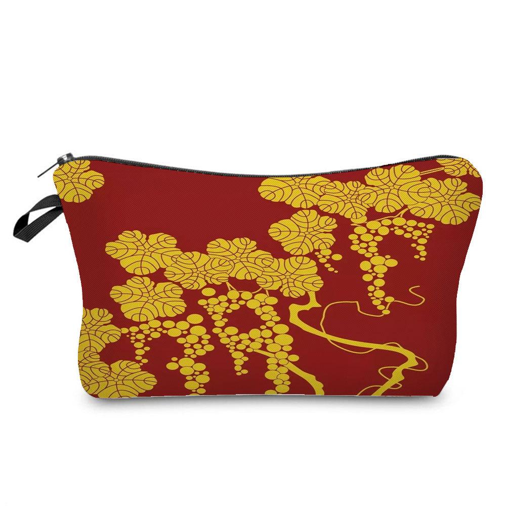 Women Flower Print Cosmetic Bag Toiletries Organize Travel Storage Case 6764