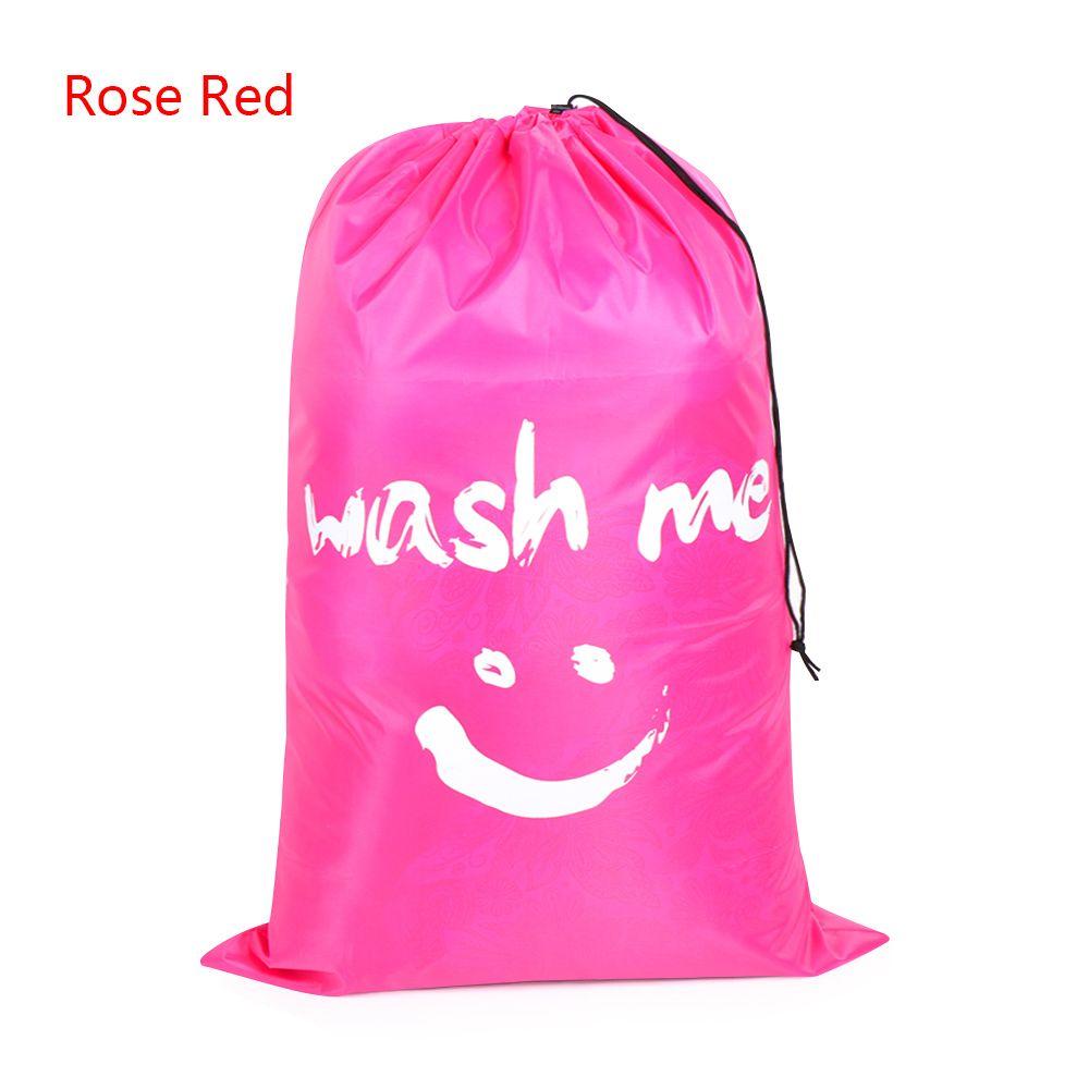 Nylon Laundry Bag Wash Me Travel Storage Pouch Machine Washable Dirty Clothes Organizer Wash Drawstring Bag