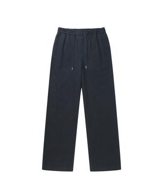 SOLEW Linen String Pants_Charcoal