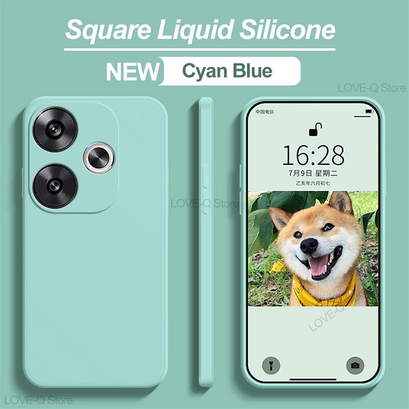 

Для Poco F6 F 6 PocoF6 Чехол Жидкий Силикон Мягкий Чехол Для Xiaomi Poco F6 Poco F 6 Pro F6Pro PocoF6 Противоударные Чехлы для Телефонов For Poco F6