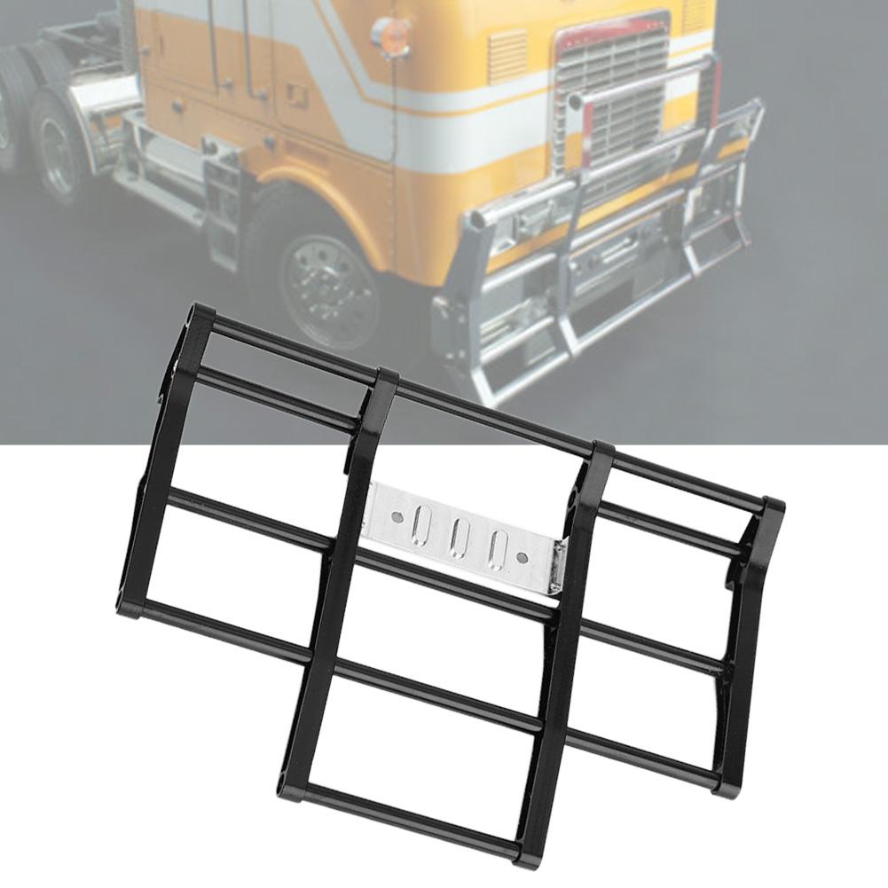 

1 14 RC Car Truck Metal Front Bumper Model Accessory Fit for Tamiya King Hauler (Black)