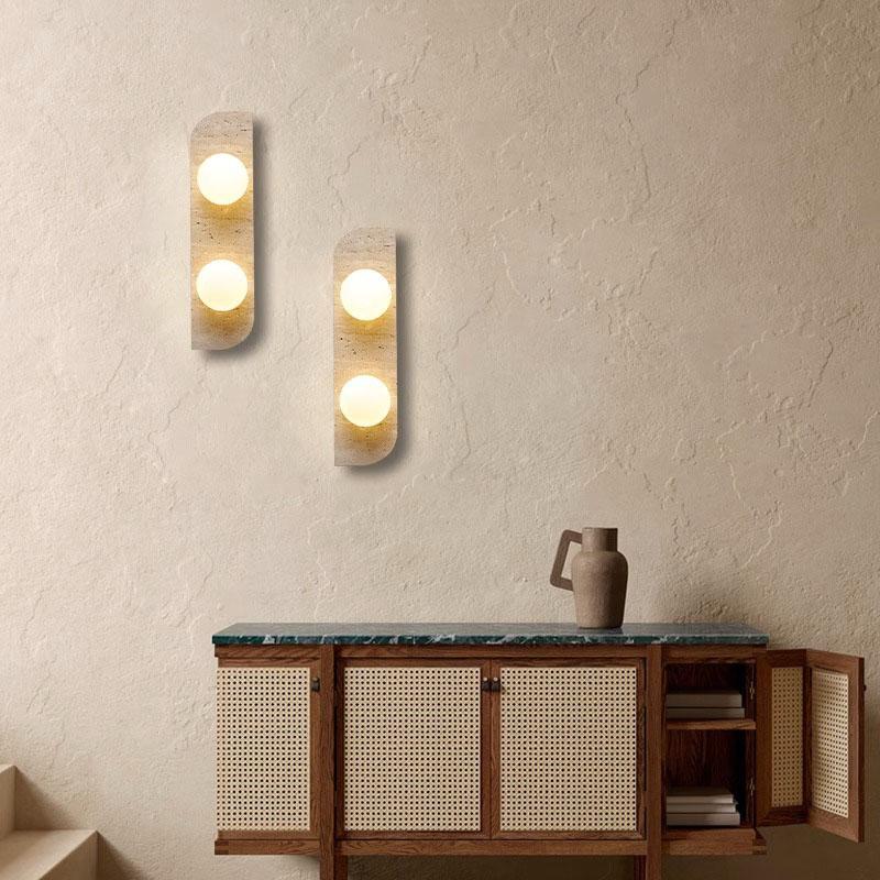 Retro Yellow Cave Stone Wall Light wabi-Sabi Japanese Style Simple Personality Bedroom Hallway Background Wall Decorative Lights