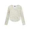 Women's French Square Neck Tie-Dye Thermal Slim-Fit Long Sleeve Top - Autumn/Winter New Arrival