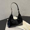 Glossy Retro Shoulder Bags New Design Women's Handbag Trendy Luxury Armpit Bag  Lady