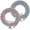A65T-4FT Washing Machine Hoses Set, 2 Pack Core Braided Stainless Steel Burst-Proof Washer Hoses With 90 Degree Elbow