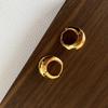 French Retro Round Hoop Earrings for Women - INS Style Celebrity-Inspired Studs