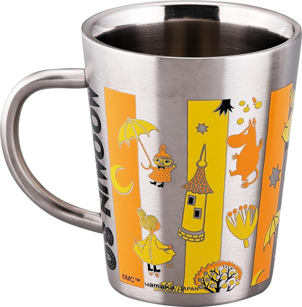 Moomin Mumin Stainless Double Layered Mug 80th Anniversary Play Art Yamaka Japan