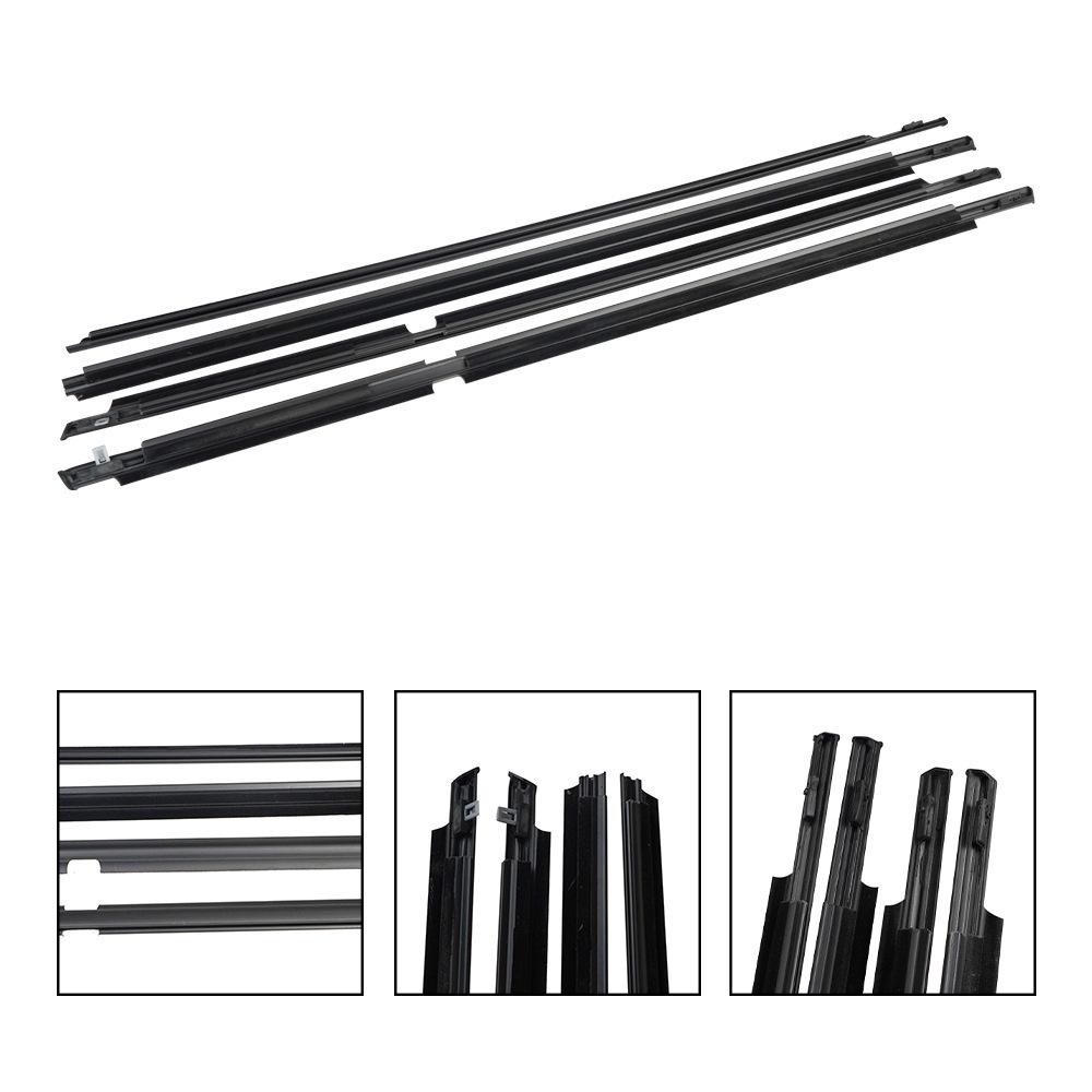 4-Piece Sealed Window Trim for Toyota 4Runner (2003-2009) Models, Part Numbers: 68161-35060, 68162.