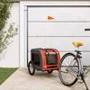 Dog Bike Trailer - VIDAXL - Orange and Grey - Weight Up To 45 Kg - Leisure Bike - Adult