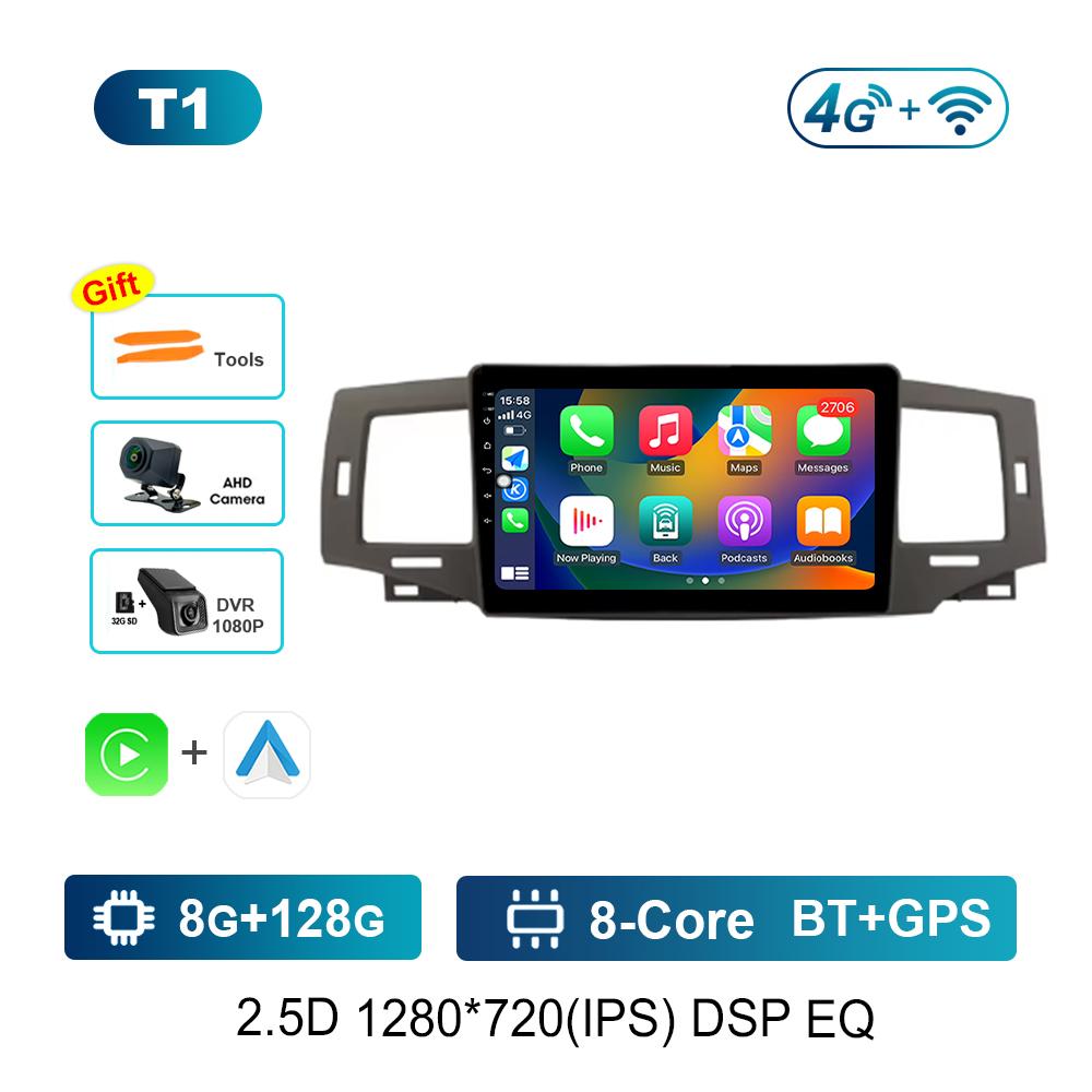 GPS Navigation 9'' for Toyota Corolla 9 E120 2004 - 2006 Android OS Car Video Multimedia Player Carplay 4G WiFi BT Auto Tools