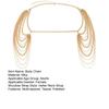 Women Body Chain Multi-layered Tassel Shoulder Chain Date Night Nightclub Party Shoulder Jewelry Celebrity Performance Prop