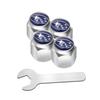For Subaru ASCENT BRZ FORESTER IMPREZA LEGACY LEVORG OUTBACK STI TRIBECA Alloy Car Wheel Tyre Tire Valve Stem Caps with Wrench oi3