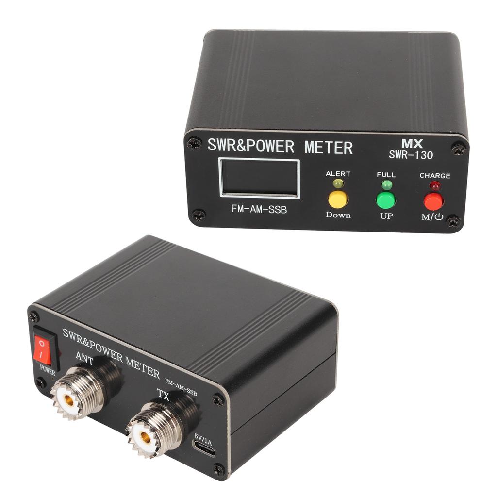 SWR Power Meter 1.8MHz‑50MHz Frequency 0.5W‑120W Measuring Range Standing Wave Ratio Meter with