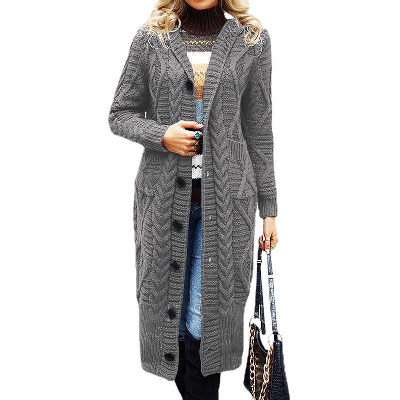 Womens Oversized Long Wool Blend Coat