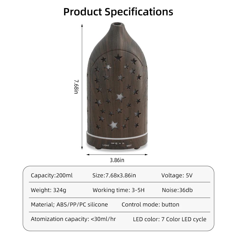 Auto Shutoff  7 Color LED  Ultrasonic Quiet Tech   Aromatherapy Diffuser