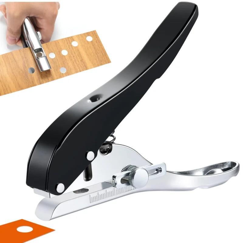 Punching Machine DIY Hole Portable Punching Detection Book Page Stitcher 3/4/6/8/10 MM Hole Punching Tool Paper Plastics Card