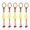 5Pcs Gourd Keychain Exquisite Craft Sturdy Multifunctional Stylish Look Gourd Key Ring for
