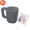 Hi Drinkware Build-On Brick Mug DIY Bulding Blocks Coffee Mugs Gifts