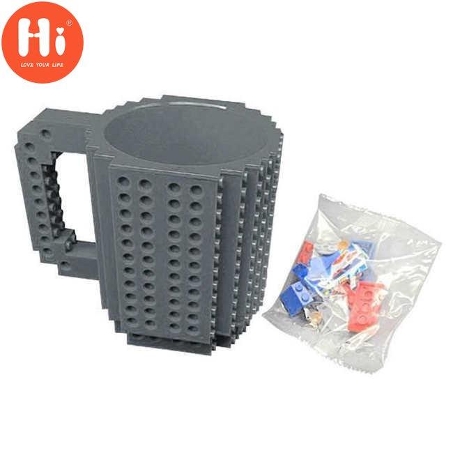 Hi Drinkware Build-On Brick Mug DIY Bulding Blocks Coffee Mugs Gifts