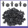 FIFTY 8mm Hole Plastic Push Type Rivet Fastener Door Bumper Pin Clips Universal