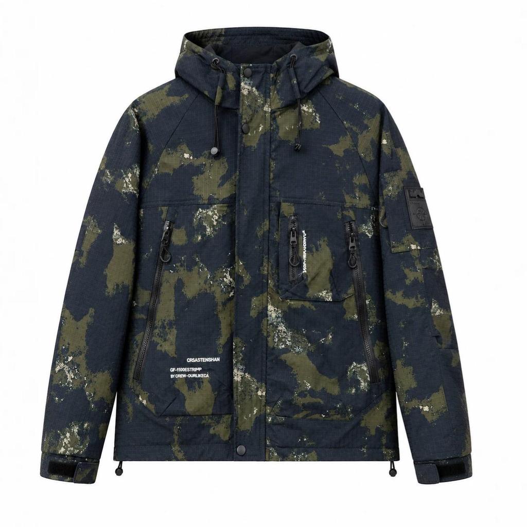 Camouflage Workwear Jacket: Durable, Dirt-resistant, Breathable, Versatile Outdoor Mountaineering Coat