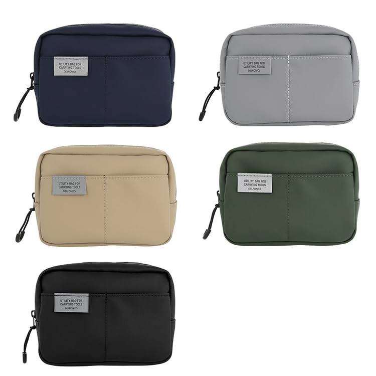 Delfonics Women's Water-Repellent Pouch, XS, Inner Carrying Case (Dark Green)