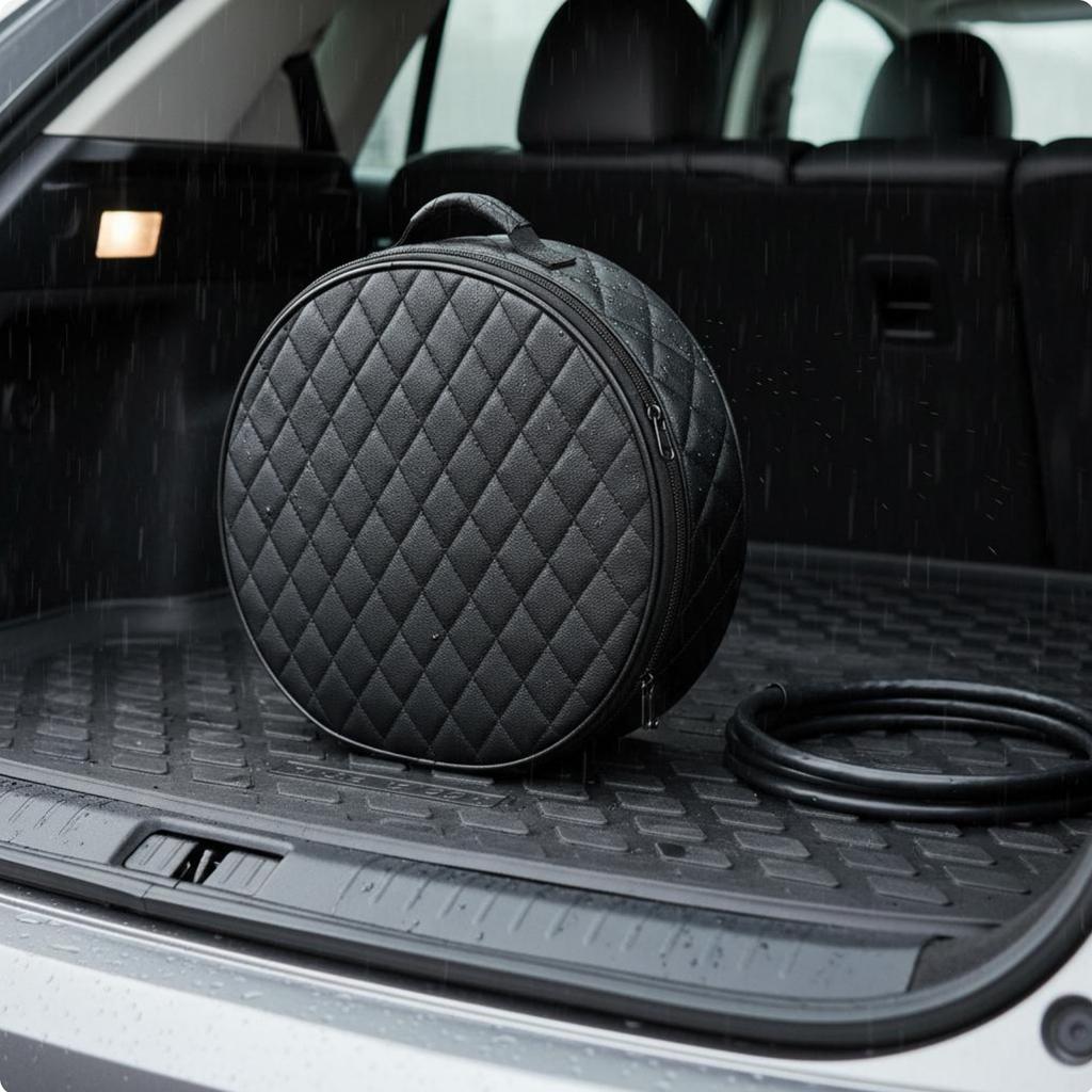 Electric Charging Cord Bag Retardant Electric Vehicle Charger Case Car Charger Cord Storage Bag Fire Resistant for Travel