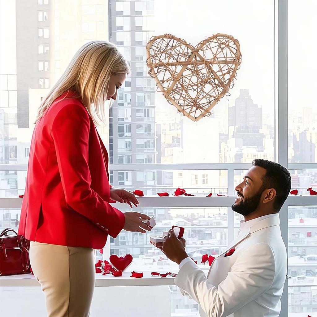 11,8 Zoll DIY Weinrebenkranz Rattan Valentinstag Herz-Kranz Zweig-Girlande Rattan Wandbehang Dekor Takraw Basteln Muttertag Outdoor-Dekoration