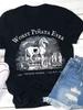 Worst Pinata Ever Trojan Horse 1184 BC Graphic Print T-Shirt Summer Short Sleeve Printed