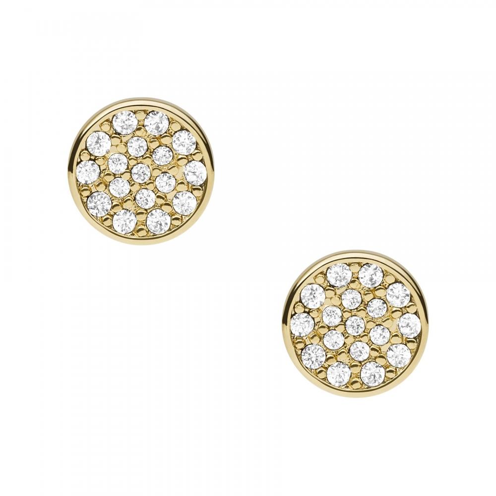 

Fossil Earring Women s Gold Brass Stud Earring