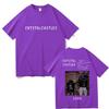 Crystal Castles Doppelseitig Bedruckte T-Shirts Unisex Wounisex Hip Hop Rock Übergroße T-Shirts Herren Gothic T-Shirt Unisexs Vintage T-Shirt B