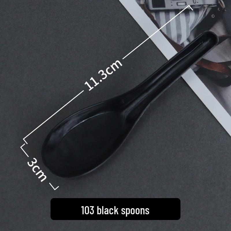 Individually Wrapped Thickened Plastic Disposable Soup & Dessert Spoon