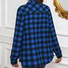 Ladies' Casual Fashion Solid Color V-neck Button Long Sleeved T-shirt Top