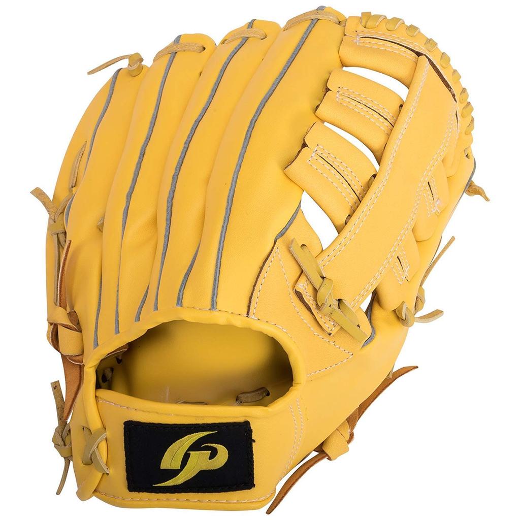 GP Baseball PVC Back Yellow Glove, 12-inch, Only,
