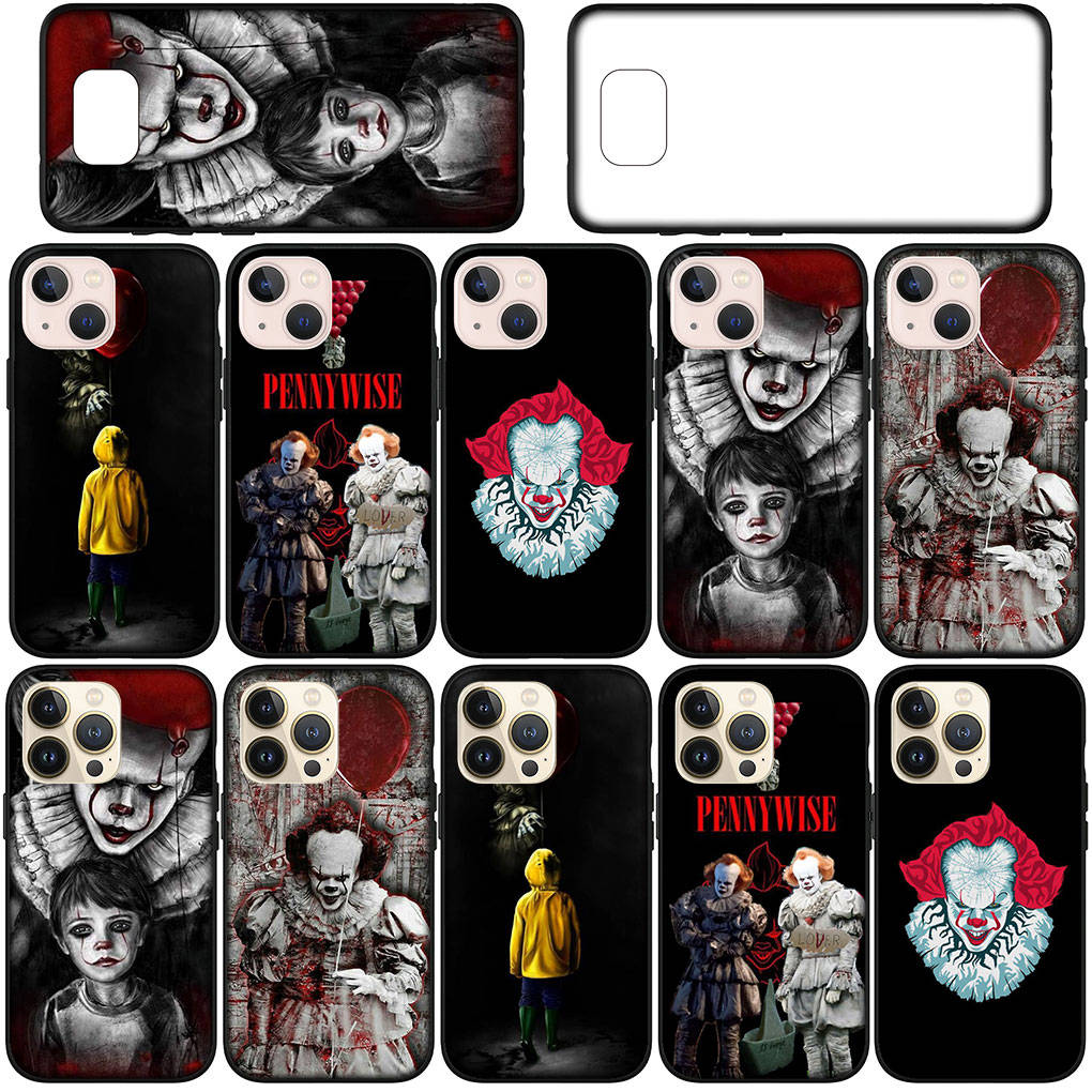 Kryt na iPhone 16 15 14 Xiaomi Redmi Note 13 12 11 Pro Max X 10 8 9 XR Samsung Galaxy S24 S23 A05 OPPO Pouzdro na telefon Huawei Pennywise Stephen King's IT