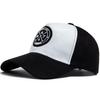 2025New Round Leather Labels Trendy Suede For Men Baseball Caps  Versatile Sun Hats Women's Hip-hop Visor Caps Outdoor Shade