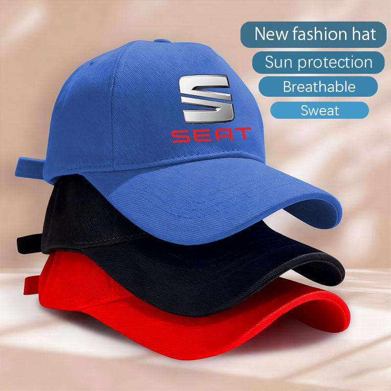 Baseball Caps Outdoor Sun Fishing Hats Shade Caps Racing Car Cap For Seat Leon 5f Ibiza 6l 6j Leon 1p Cushion Altea Accessories