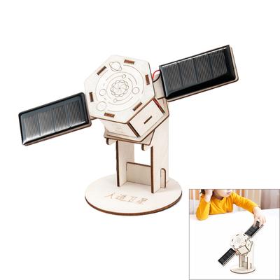 DIY Solar Powered Satellite Kit for Kids Age 6+ Educational Science Toy with Safe Eco Friendly Materials